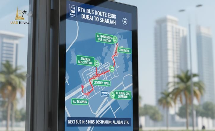 E308 Bus Route Overview