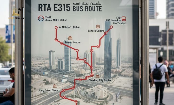 E315 Bus Route Map