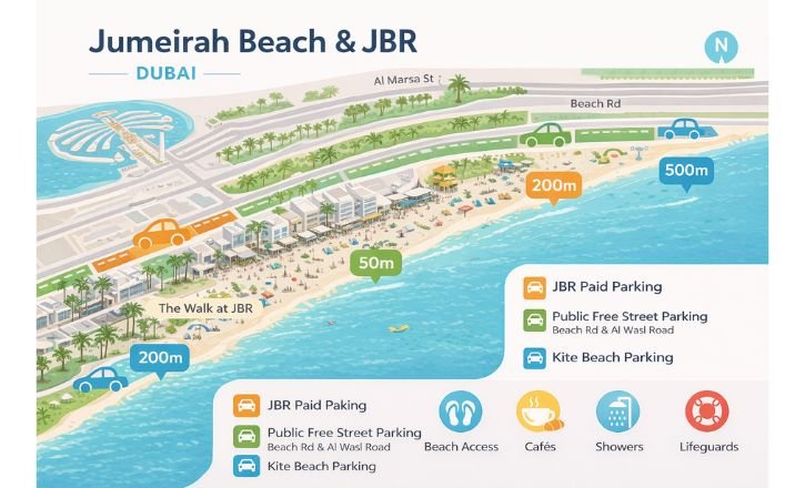 Jumeirah Beach Map