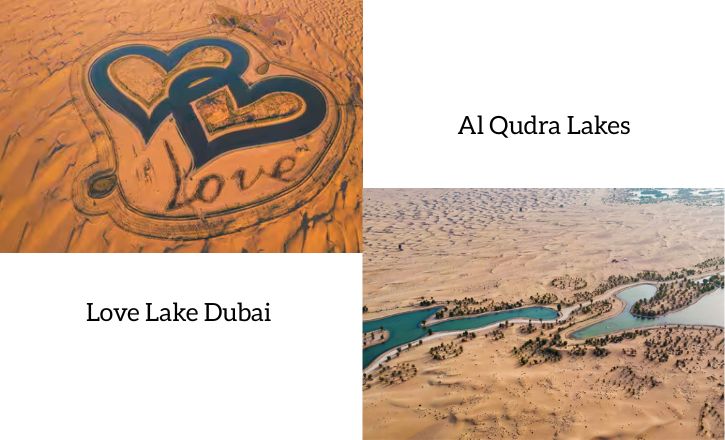 Love Lake Dubai vs Al Qudra Lakes