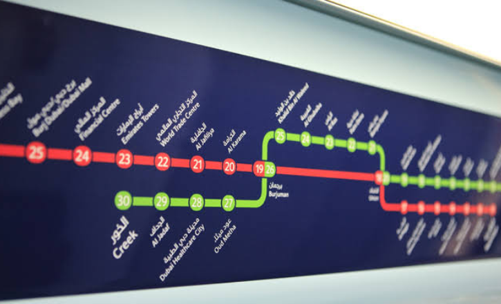 Baniyas Square Metro Station Green Line Route