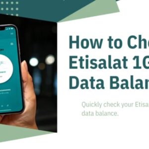 How to check Etisalat data balance easily – User guide