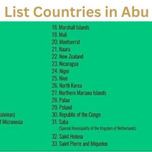 Green List Countries in Abu Dhabi