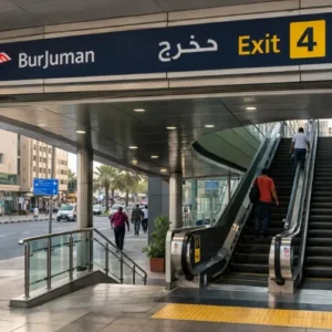 BurJuman metro station exit 4