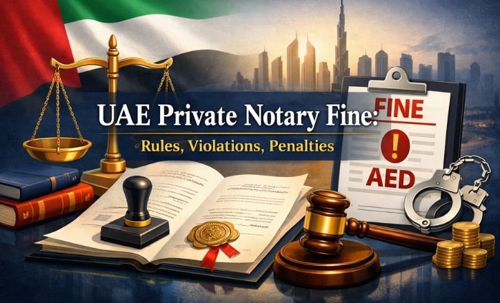 UAE Private Notary Fine