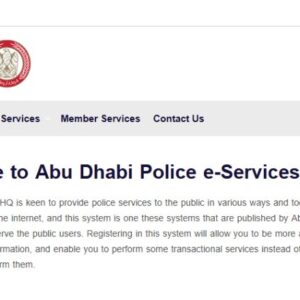 Abu Dhabi Traffic e-Services