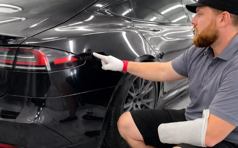 Tesla Paint Color Fading in UAE