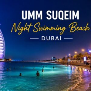 Umm Suqeim Night Swimming Beach Dubai