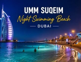 Umm Suqeim Night Swimming Beach Dubai